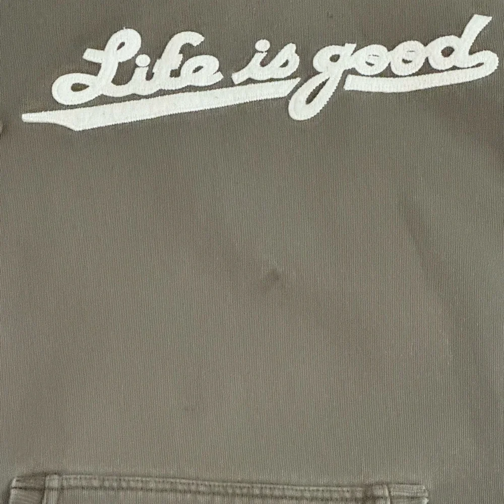 Life Is Good Men's Earthy Green Hoodie - Picture 2 of 4